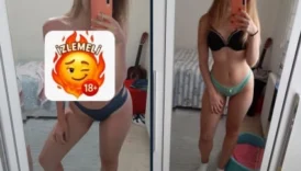Sarı çıtır sevgilisine tatilden bol bol foto ve video atmış