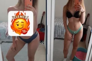 Sarı çıtır sevgilisine tatilden bol bol foto ve video atmış
