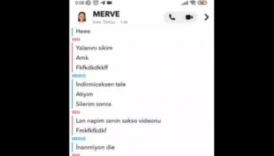 Snapten Sakso Videosunu Gönderen Genç Merve