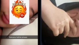 Türbanlı çıtır efsane video ve foto sevgilisine şov yapmış