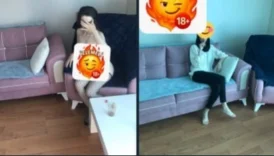 Türbanlı z kuşağı çift videolu