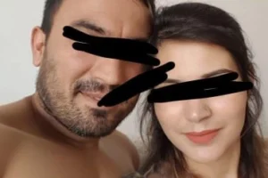 Türbanlı kadın ve kocası