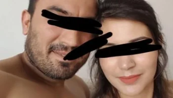 Türbanlı kadın ve kocası