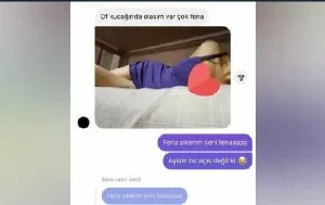 Fake hesaptan konuşurken aynı zamanda gerçek hesabıma da yazan birisiydi