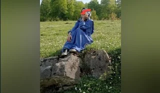 Türbanlı Evli güzel