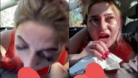 Arabada fena bir deepthroat veriyor ama ”off ya ben boşalamadım ben siktiremedim diyor