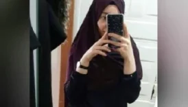 Evli türbanlı çarşaflı