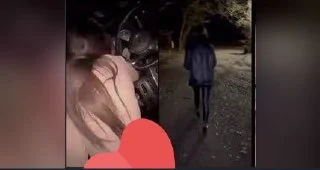 Gece çıtır Türk kızını arabasına atmış